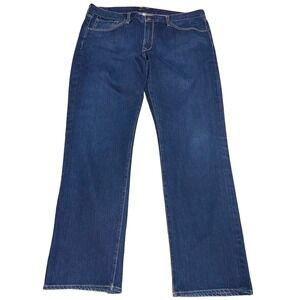 Agave Denim Gringo Jeans 40 Classic Straight Dark Wash red line Flex USA Made